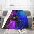 thumbnail image 2 of XMXT Flannel Throw Blanket for Couch, Gradient Evil Eyes Background Bed Sofa Decor Blankets for Home Bedroom, 80 x 60 inches, 2 of 9