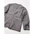 thumbnail image 3 of Boys' Contrast Linen Blazer, Gray, 3, 3 of 3