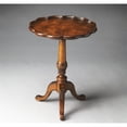 thumbnail image 2 of Beaumont Lane Transitional Wood Pedestal Table in Olive Ash Burl Brown, 2 of 3