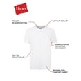 thumbnail image 6 of Hanes Men's 12-Pack Crew T-Shirt, White, Small, 6 of 6
