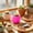 49#pink, variant on Mini Flower Pot, Small Round Plastic Planter Ribbed Nursery Pot Decorative Succulent Container, Cactus Herb Bonsai Desktop Planter for Home Office Windowsill Garden Decoration