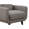 thumbnail image 6 of AC Pacific Upholstered Crystal Mid-Century Arm Chair, Gray, 6 of 6