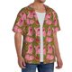 thumbnail image 2 of Balery Cartoon Pigs Camisa Casual de Manga Corta con Botones para Hombre, Texturizada, Estilo Cubano, para Playa, Verano-3X-Large, 2 of 5