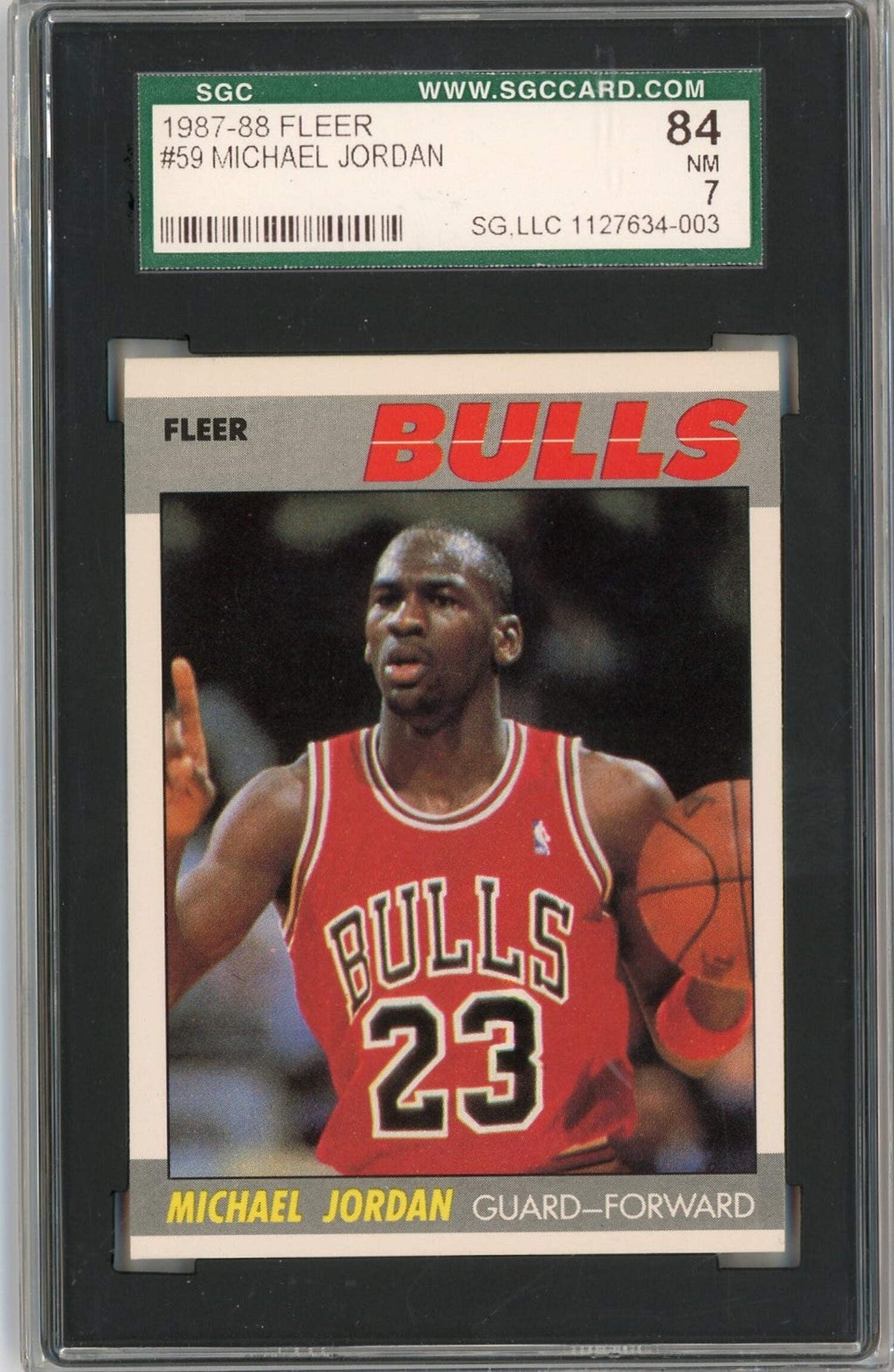 Graded 1988 Fleer All Star Michael Jordan #120 Basketball