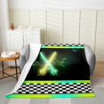 thumbnail image 2 of Erosebridal Lightsaber Sherpa Blanket, Sports Game Fuzzy Blanket Throw, Geometric Decor, 2 of 7