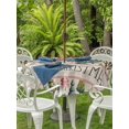 thumbnail image 2 of Outdoor Tablecloth with Umbrella Hole and Zipper, Christmas Pine Round Table Cloth 54 Inch Waterproof Tablecloth, Winter Watercolor Xmas Trees Beige Picnic Table Cover for Patio Camping, 2 of 7