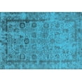 thumbnail image 1 of Ahgly Company Indoor Rectangle Oriental Light Blue Industrial Area Rugs, 2' x 5', 1 of 4