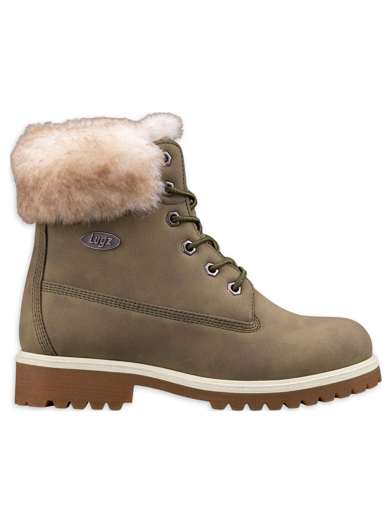 Lugz Women s Hudson Lace Up Faux Fur Boots Sizes 5 12 Walmart