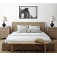 thumbnail image 5 of Kate and Laurel Sylvie Noble Black and White Framed Canvas Wall Art by Alicia Abla, 23x33 Brown, Country Farmhouse Animal Wall Décor, 5 of 6