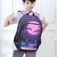 thumbnail image 6 of FORMRS Unisex School Backpack 17" Student Travel Bag with Laptop Compartment, Pink Neon Road, 6 of 7