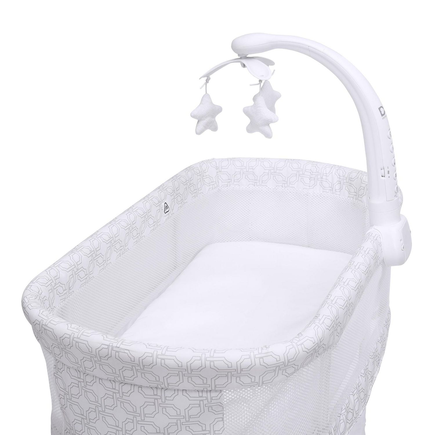 Delta Children SleepCool Rocking Bassinet with Airflow Mesh, Fresco