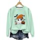 thumbnail image 2 of Heisall Womens Hoodies Halloween-themed Sparkling Print Round Neck Long Sleeve Fleece-lined Casual Sporty Fashion Sweatshirts, 2 of 9