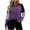 ZA-Purple-sweatshirts for women, variant on Yourumao Womens Crewneck Sweatshirts Color Block Lightweight Sweatshirt Striped Long Sleeve Plus Size Pullover Tops for Outdoor