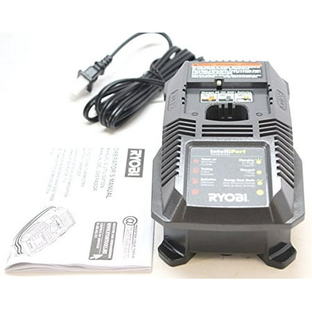 Ryobi P117 One 18 Volt Dual Chemistry IntelliPort Lithium Ion and NiCad Battery Charger Battery Not Included Charger Only