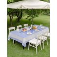 thumbnail image 4 of Outdoor Tablecloth with Umbrella Hole for Patio/Picnic/Party/Camping, Purple Ocean Starfish Waterproof Table Cloth Rectangle Table Cover Washable, Modern Minimalist Marine Life (54"x 80"), 4 of 9