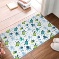 thumbnail image 4 of Sikiie Cartoon Sea Creatures Print Flannel Anti-slip Floor Mat 16x24in, Thickened Dustproof Entrance Door Mat Floor Mat for Kitchen, Bathroom, Laundry Room, 4 of 7