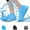 Blue, variant on Emlimny Waterproof Shoe Covers, Non-Slip Water Resistant Overshoes Silicone Rubber Rain Shoe Cover Outdoor cycling Protectors apply to Men, Women, Kids (Gray)