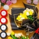thumbnail image 4 of 100 Sheets Black Flower Wrapping Paper Gold Edge Bouquet Accessories,23 Inch Florist Floral Bouquet Supplies, 4 of 5