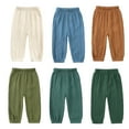 thumbnail image 4 of Esaierr Kids Baby Boys Girls Spring Summer Sweatpants Toddler Mosquito Repellent Pants Jogger Pants Elastic Waist Trousers Loose Long Bloomers Cotton Pants,Size 1-8T, 4 of 8