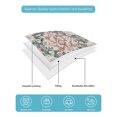 thumbnail image 5 of Green Pink Boho Floral Queen Size Down Alternative Comforter,Lightweight Comforter Quilt Bedding Set with Pillow Shams Southwestern Ethnic Flowers Retro All Seasons Bed Comforter Duvet Insert 90"x96", 5 of 7