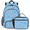 Multicolour 1, variant on Herdesigns Music Notes Backpack with Lunch Box Love Star Lightweight Large Travel Work Laptop Backpacks Set Casual Daypacks