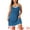 Blue, variant on DARING DIVA Women's Plus Lace Strap Babydoll Chemise Nightgown 1X Blue