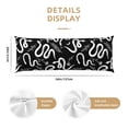 thumbnail image 3 of Lsque Hand Drawn Snake Body Pillow Case Cover,Ultra-Soft Microfiber Bed Pillow Cases 20x54 inches,Elegant Bedding,Breathable Durable Pillow Cover with Envelope Closure, 3 of 8