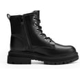 thumbnail image 2 of Women’s Fashion Ankle Booties Causal Side Zipper Lace-up Combat Boots, 2 of 7