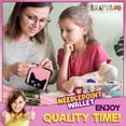 thumbnail image 4 of Kit de billetera Needlepoint Craftiloo para niños, bordado Arts Cat, 4 of 5