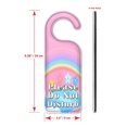 thumbnail image 3 of Do Not Disturb Door Knob Hanger Sign - Rainbow, 3 of 3