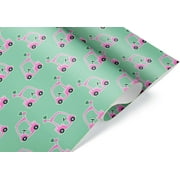Cute Golf Cart Gift Wrap Thick Mother's Day Golfball Golfing Theme Shower Party (12 foot x 30 inch roll)