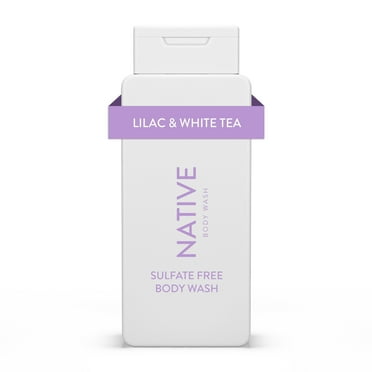 Native Body Wash, Sulfate Free, Paraben Free, Lilac & White Tea, for Women and Men, 18 oz