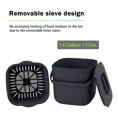 thumbnail image 5 of mingol Kitchen Compost Bin with Lid, Plastic Composter for Organic Waste, 1.32 Gallon, Charcoal Grey, 5 of 9