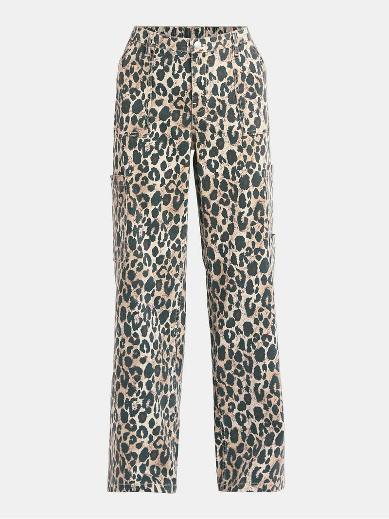 No Boundaries Wide Leg Cargo Pants, 31.5'' Inseam, Women's