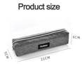 thumbnail image 2 of Large Capacity Pencil Pouch pen box Stationary Bag With Zipper - grey, 2 of 5