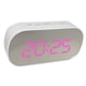 thumbnail image 5 of Reloj Despertador Electrónico Led de Abs Plástico De Espejo Adecuado para Hogar Dormitorio Sala de Cocina Tienda Marco blanco rosa claro Colco Reloj digital LED de cabecera, 5 of 8