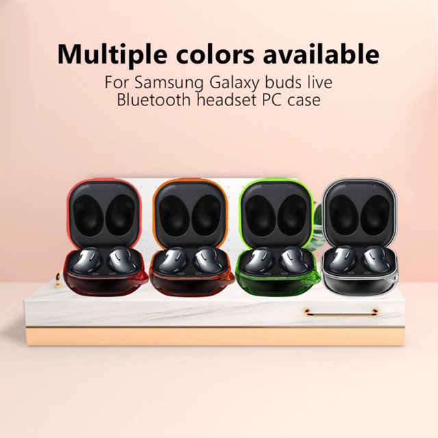 Gwong Electrónica Estuche protector anti-arañazos a prueba de golpes PC Ultra delgado Earjeta de almacenamiento Shell para Samsung Galaxy Buds Live / Pro