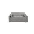 thumbnail image 4 of Sealy Muskoka Queen Pop-Up Sofa Bed Convertible with USB Port in Beige with Solid Wood Legs in Espresso, 4 of 17