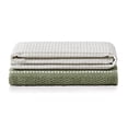 thumbnail image 3 of Better Homes & Gardens Cotton Waffle Kitchen Towel 2-Pack, Dark Cilantro, 3 of 5