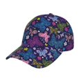 thumbnail image 1 of Balery Colorful Butterflies Gorra de béisbol de tamaño ajustable para correr, entrenar y actividades al aire libre. Gorra de papá para todas las estaciones., 1 of 6