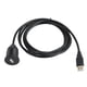 thumbnail image 1 of Cable USB 2,0 Macho A Hembra De Un Solo Puerto, Cable Empotrado De Montaje En Coche De Transferencia De Datos De 3,28 Pies, Material ABS Plug And Play Para Motocicleta, 1 of 8