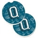 Carolines Treasures CJ2014-QCARC Lettre Q Mer Griffonnages Alphabet Initial Ensemble de 2 Tasse Titulaire Voiture Coaster – image 1 sur 1