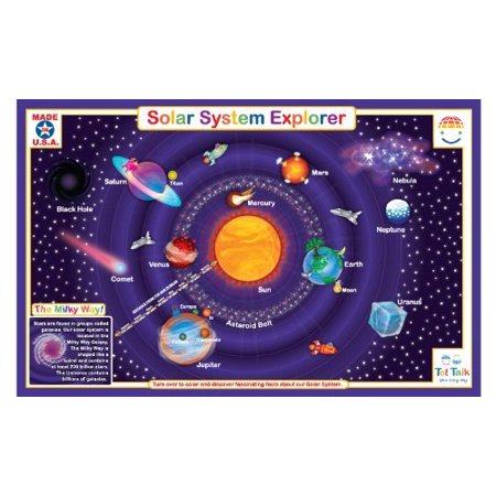 Solar System Educational Placemat For Kids Learning Made Fun Learn All About The Solar System And Its Planets In A Simple Easy To Understand Way