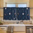 thumbnail image 2 of Yayeee Kitchen Curtains Tier Set of 2 Light Filtering 57"x24" Over Sink Window Panels, Christmas Whimsy, 2 of 7
