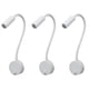 thumbnail image 1 of 3X Lámpara de Aplique LED de Cuello de Cisne Flexible de Luz de Lectura Montada en la Pared de 3W para Dormitorio, Oficina, Banco de Trabajo, Lámpara de Lectura de Estudio, 1 of 5