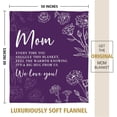 thumbnail image 6 of Gifts for Mom Christmas, Mom Birthday Gifts Blanket, Moms Gift for Women from Daughter Son, We Love You Present for Mother Mommy Mothers Day 60" x 50", Purple, 6 of 7