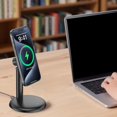 thumbnail image 3 of 15W Wireless Fast Charging Stand for Phone 17 16 15 Plastic Desktop Phone Stand 360 Degree Rotating Charging Holder, 3 of 11
