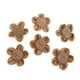 thumbnail image 1 of Rosas rústicas de arpillera color beige para decoración navideña, bodas y hogar, 1 of 8
