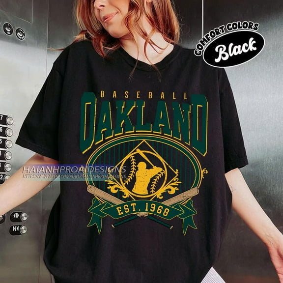 Retro Oakland Baseball 1968 Comfort Colors T-Shirt, MLB Athletics Shirt