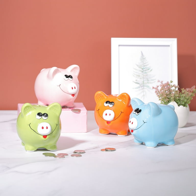 Kids Ceramic Unicorn Piggy Money Coin Saving Box Bank Paint Gift